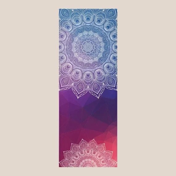 Anti-Slip Yoga Towel with Anti-Bacterial Fabric Yoga Accessories Awakening Ride Purple  