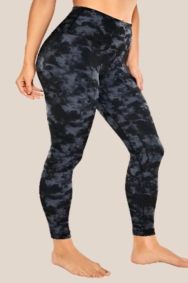 High-Waist Yoga Leggings Yoga Clothing Awakening Ride Grey Tie Dye US XXS(00) 