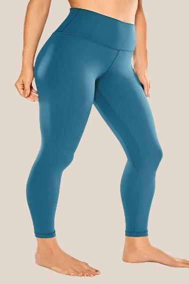 High-Waist Yoga Leggings Yoga Clothing Awakening Ride Blue US XXS(00) 