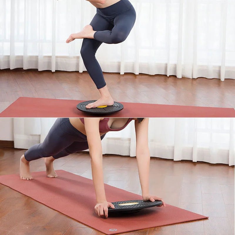 Non-Slip Swing Balance Board Yoga Mats & Props Awakening Ride   