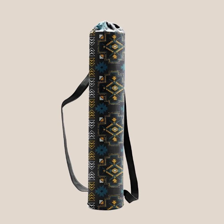 Ultimate Durability Yoga Mat Bag Yoga Accessories Awakening Ride Black Romboids  