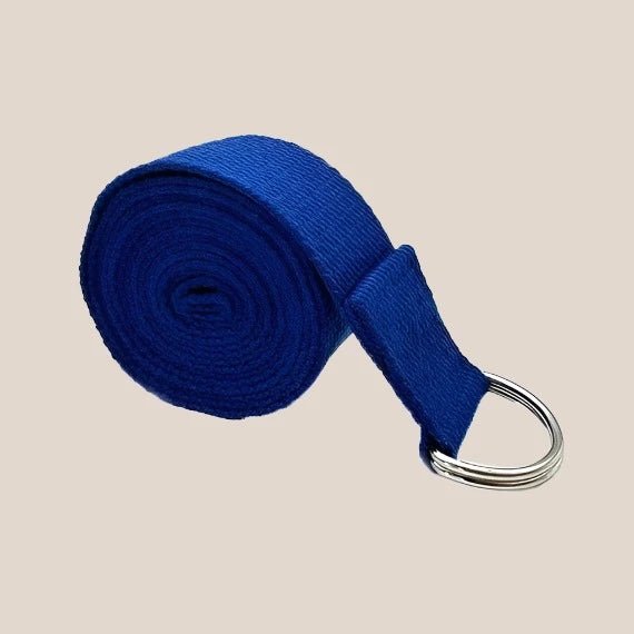 Yoga Strap with Adjustable D-Ring Buckle Yoga Mats & Props Awakening Ride Navy Blue  